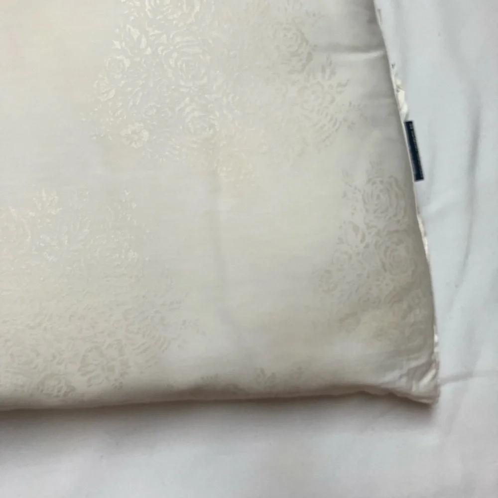 2 Ralph Lauren Polyester Fill Bed Pillow Cotton Cover White USA Made 20 X 28